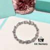 Tiffany Silver U-Shaped Clasp Women's Bracelet, Sterling Silver