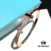 692fd6e699f2d84055c8aa07 Tiffany 2020 T1 Collection Wide Half-Diamond Bracelet Exclusive Launch High-End Custom Goddess Style Elegant and Refined Design Exuding Subtle Confidence