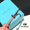692fd6e799f2d84055c8aa09 Tiffany 2020 T1 Collection Wide Half-Diamond Bracelet Exclusive Launch High-End Custom Goddess Style Elegant and Refined Design Exuding Subtle Confidence