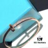 692fd6ea99f2d84055c8aa0e Tiffany 2020 T1 Collection Wide Half-Diamond Bracelet Exclusive Launch High-End Custom Goddess Style Elegant and Refined Design Exuding Subtle Confidence
