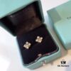 692fd6ea99f2d84055c8aa0f Tiffany & Co. Schlumberger Collection Cross Four-Diamond Stud Earrings, Minimalist and Versatile, Yellow Gold Tone, Premium S925 Sterling Silver Plated with 14K Gold, Dual-Tone Plating
