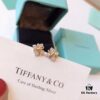692fd6eb99f2d84055c8aa11 Tiffany & Co. Schlumberger Collection Cross Four-Diamond Stud Earrings, Minimalist and Versatile, Yellow Gold Tone, Premium S925 Sterling Silver Plated with 14K Gold, Dual-Tone Plating