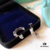 692fd6ed99f2d84055c8aa15 Tiffany & Co. Schlumberger Series Four-Diamond Cross Full Diamond Ear Hook Stud Earrings, German Imported S925 Sterling Silver with Gold Plating, Exquisitely Polished Craftsmanship, Noble, Elegant and Generous