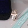 692fd6f399f2d84055c8aa25 Tiffany & Co. 2019 New Arrival Two T Asymmetric Open Ring in White Mother-of-Pearl with 18K Rose Gold Plated S925 Sterling Silver
