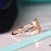 692fd6f499f2d84055c8aa28 Tiffany & Co. 2019 New Arrival Two T Asymmetric Open Ring in White Mother-of-Pearl with 18K Rose Gold Plated S925 Sterling Silver