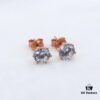692fd6f799f2d84055c8aa2c Moissanite Stud Earrings - Classic Six-Prong Design in Rose Gold