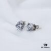 Classic Six-Prong Moissanite Stud Earrings