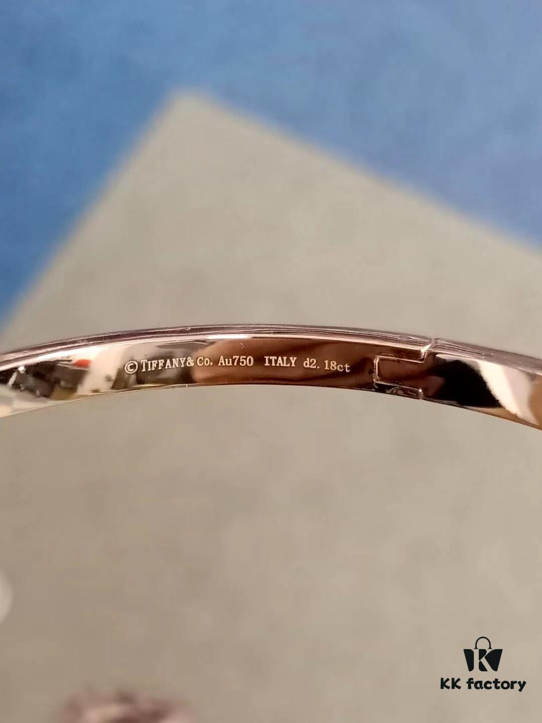 692fd70299f2d84055c8aa44 Tiffany & Co. T Collection Asymmetrical Wide Bracelet, Imported Gold-Plated Material with High-Carbon Diamonds, Celebrity Style Worn by Yang Mi, Yi Yangqianxi, Joey Yung