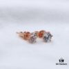 692fd70899f2d84055c8aa4d Moissanite Stud Earrings - Classic Six-Prong Design in Rose Gold