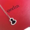 692fd70f99f2d84055c8aa5d Qeelin Wulu Gourd Series Black Onyx Necklace - Highest Quality S925 Silver Plated with 18K Gold, Ten Hearts and Arrows High-Carbon Diamonds