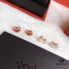 692fd72a99f2d84055c8aa8b Qeelin Yu Yi Collection Lucky Lock Stud Earrings Inspired by Traditional Chinese Lock Pendants