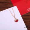 692fd72b99f2d84055c8aa8c Qilin YU YI (Ruyi) Peace Lock Necklace - Exquisite 925 Silver Plated with Thick Rose Gold