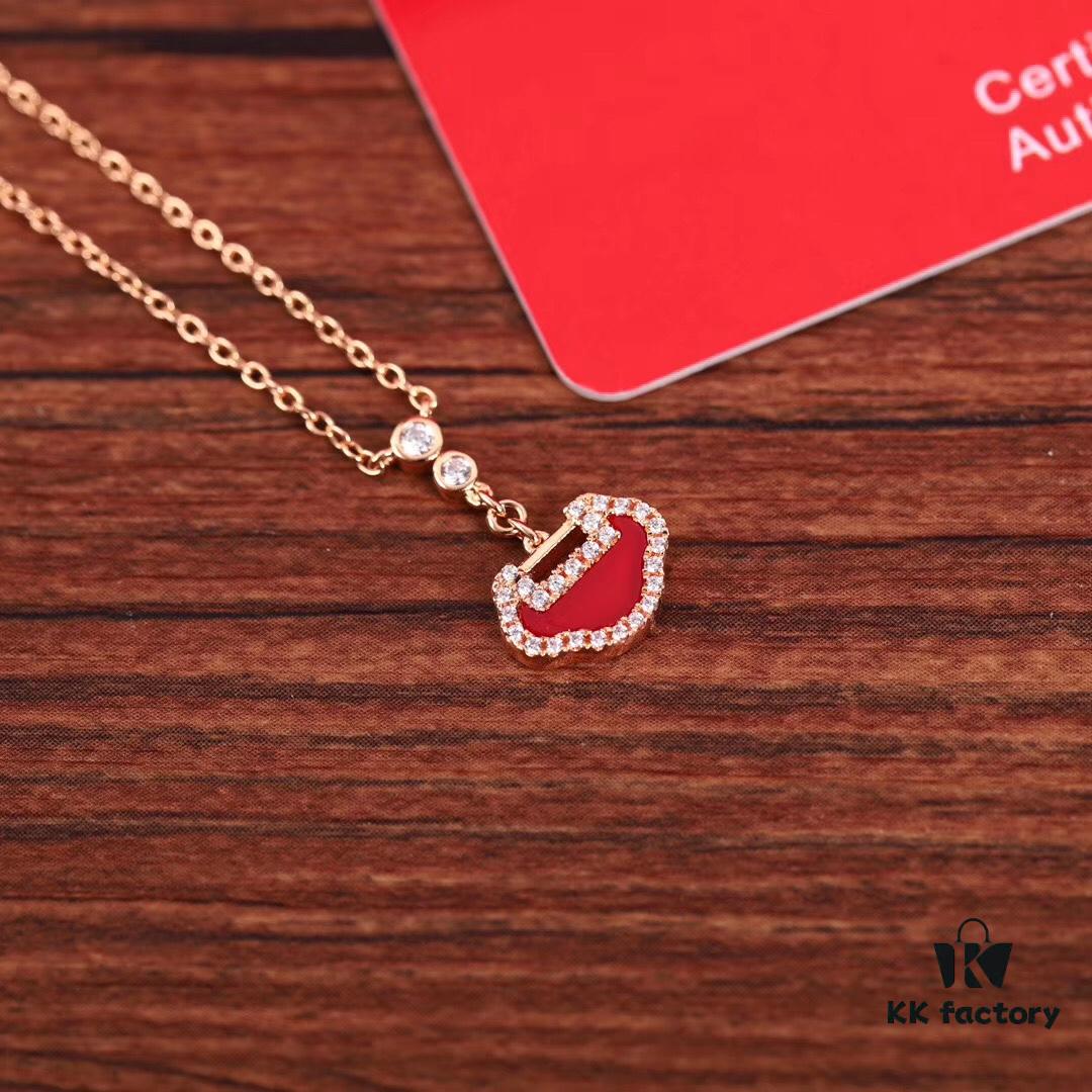 692fd72c99f2d84055c8aa8d Qilin YU YI (Ruyi) Peace Lock Necklace - Exquisite 925 Silver Plated with Thick Rose Gold