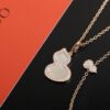 Qeelin Wulu Jade Double Gourd Necklace