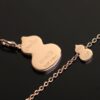Qeelin Wulu Jade Double Gourd Necklace
