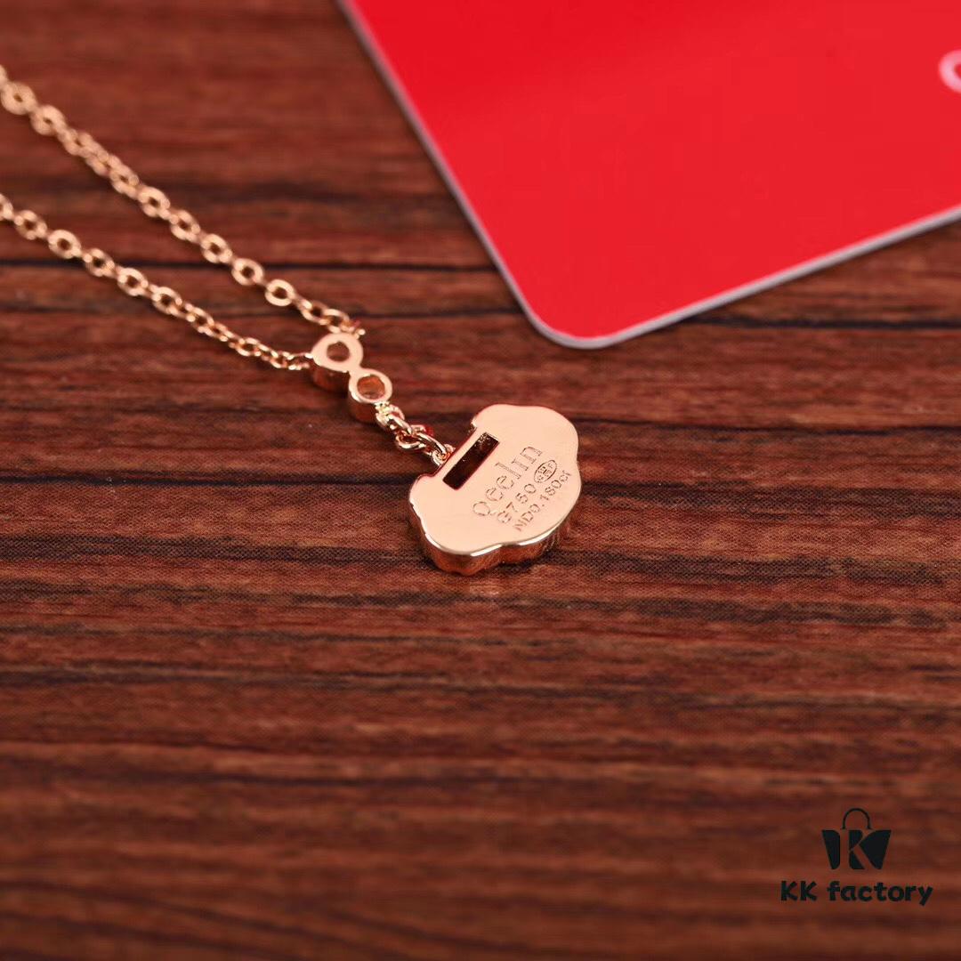 692fd74d99f2d84055c8aab7 Qilin YU YI (Ruyi) Peace Lock Necklace - Exquisite 925 Silver Plated with Thick Rose Gold