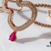 692fd75299f2d84055c8aabd Qeelin Wulu Rose Gold Gourd Open Bangle Bracelet in 925 Sterling Silver with 18K Gold Plating