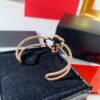 692fd75599f2d84055c8aac2 Qeelin Wulu Rose Gold Gourd Open Bangle Bracelet in 925 Sterling Silver with 18K Gold Plating