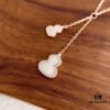 692fd75b99f2d84055c8aacf New Arrival Qeelin Kylin Green Jadeite Double Gourd Necklace