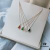 Mini Gourd 'Fu Lu' Bracelet and Necklace – Red, Green, Black, White Natural Stone Collection