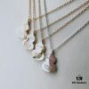 Mini Gourd 'Fu Lu' Bracelet and Necklace – Red, Green, Black, White Natural Stone Collection