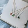 Mini Gourd 'Fu Lu' Bracelet and Necklace – Red, Green, Black, White Natural Stone Collection