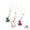 692fd76499f2d84055c8aae0 Official Counter Synchronized Luxury Qeelin Jewelry Gourd Necklace, Celebrity Style, Symbolizing Fortune and Prosperity, High-End Custom S925 Silver with Rose Gold Plating, Premium Texture, 45cm Adjustable Chain, Rose Gold, Extremely Stylish and Versatile