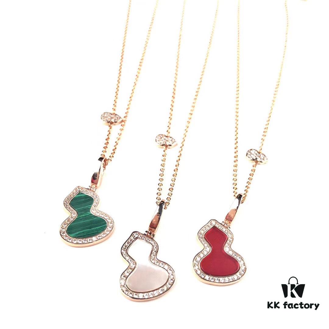 692fd76499f2d84055c8aae0 Official Counter Synchronized Luxury Qeelin Jewelry Gourd Necklace, Celebrity Style, Symbolizing Fortune and Prosperity, High-End Custom S925 Silver with Rose Gold Plating, Premium Texture, 45cm Adjustable Chain, Rose Gold, Extremely Stylish and Versatile