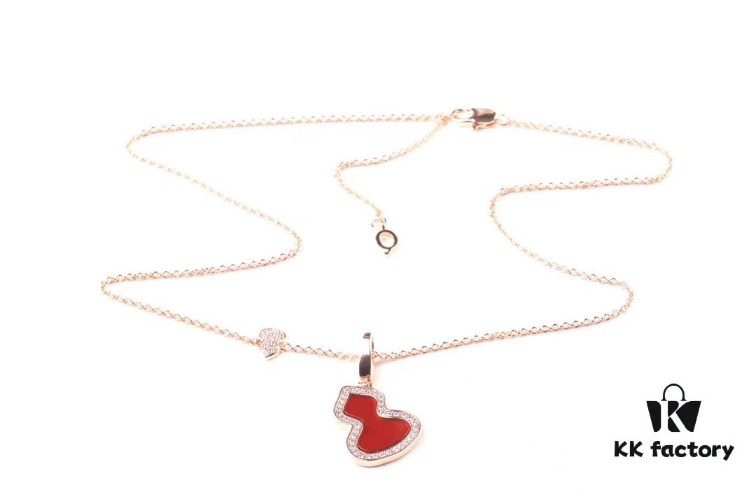 692fd76599f2d84055c8aae2 Official Counter Synchronized Luxury Qeelin Jewelry Gourd Necklace, Celebrity Style, Symbolizing Fortune and Prosperity, High-End Custom S925 Silver with Rose Gold Plating, Premium Texture, 45cm Adjustable Chain, Rose Gold, Extremely Stylish and Versatile