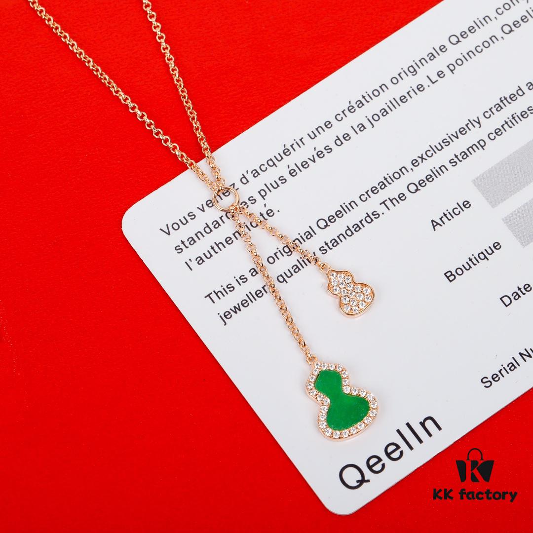 692fd78899f2d84055c8ab15 Qeeli@ Kirin Gourd Jewelry Combines Chinese Elements with Modern Design, Red Agate in Wulu Shape Resembles Brilliant Red Leaves and Blooming Flowers, Adorned for Spring Blessings, Crafted in 925 Sterling Silver