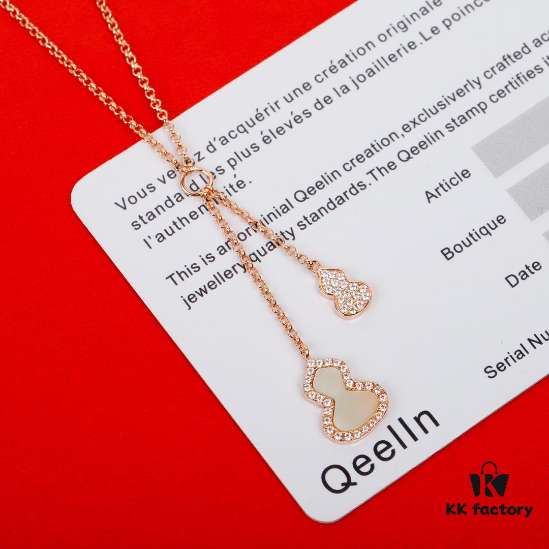 692fd78999f2d84055c8ab19 Qeeli@ Kirin Gourd Jewelry Combines Chinese Elements with Modern Design, Red Agate in Wulu Shape Resembles Brilliant Red Leaves and Blooming Flowers, Adorned for Spring Blessings, Crafted in 925 Sterling Silver