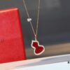 692fd7a699f2d84055c8ab48 Kirin Gourd Necklace with Detachable Pendant, Natural Carnelian and Jade Options, Diamond-Encrusted Mini Gourd Charm on Chunky Chain