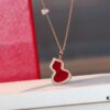 692fd7a799f2d84055c8ab4b Kirin Gourd Necklace with Detachable Pendant, Natural Carnelian and Jade Options, Diamond-Encrusted Mini Gourd Charm on Chunky Chain