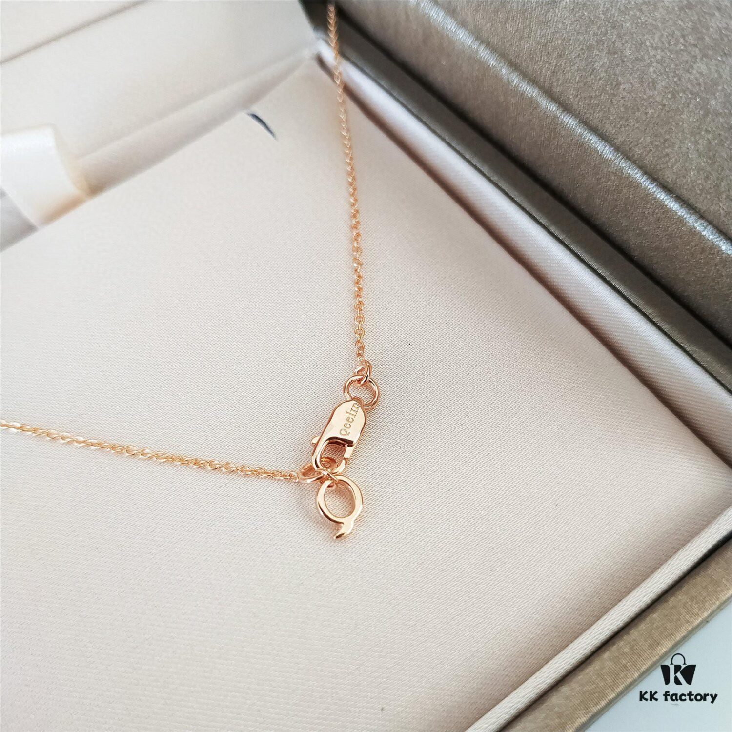 692fd7a899f2d84055c8ab4d Medium Natural Stone Gourd Necklace ✨ Premium Vermeil Version