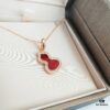 692fd7a899f2d84055c8ab4e Medium Natural Stone Gourd Necklace ✨ Premium Vermeil Version