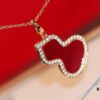 692fd7aa99f2d84055c8ab52 Kirin Gourd Necklace with Detachable Pendant, Natural Carnelian and Jade Options, Diamond-Encrusted Mini Gourd Charm on Chunky Chain