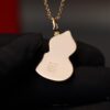 692fd7aa99f2d84055c8ab54 Kirin Gourd Necklace with Detachable Pendant, Natural Carnelian and Jade Options, Diamond-Encrusted Mini Gourd Charm on Chunky Chain