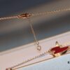 692fd7ab99f2d84055c8ab55 Kirin Gourd Necklace with Detachable Pendant, Natural Carnelian and Jade Options, Diamond-Encrusted Mini Gourd Charm on Chunky Chain