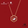 692fd7b299f2d84055c8ab60 2 pcs Original Design SWAROVSKI 2021 New Year Flower of Fortune Necklace - Chinese New Year Red Limited Edition in Collaboration with The Palace Museum