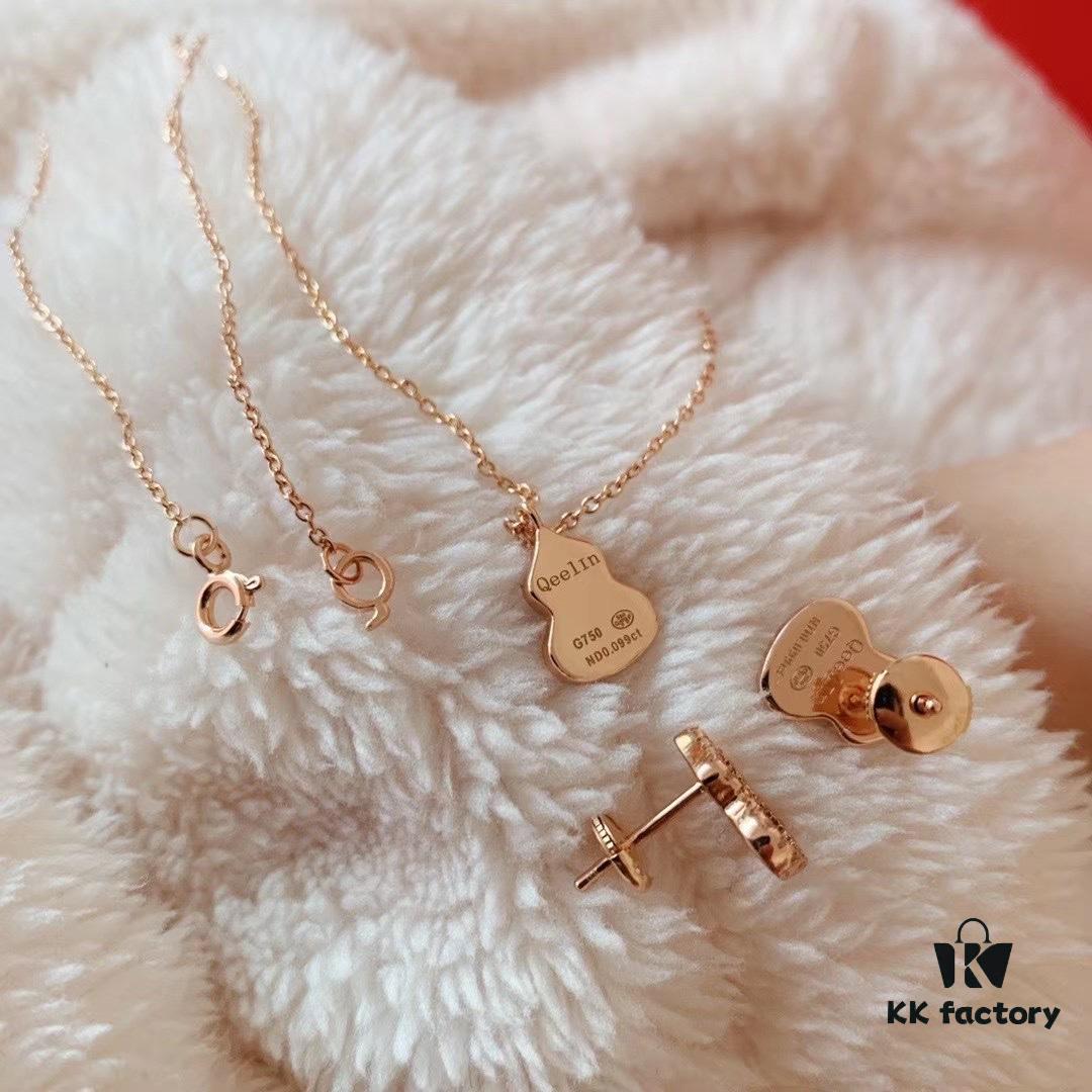Kirin Gourd Set: Necklace + Stud Earrings = Free Shipping!