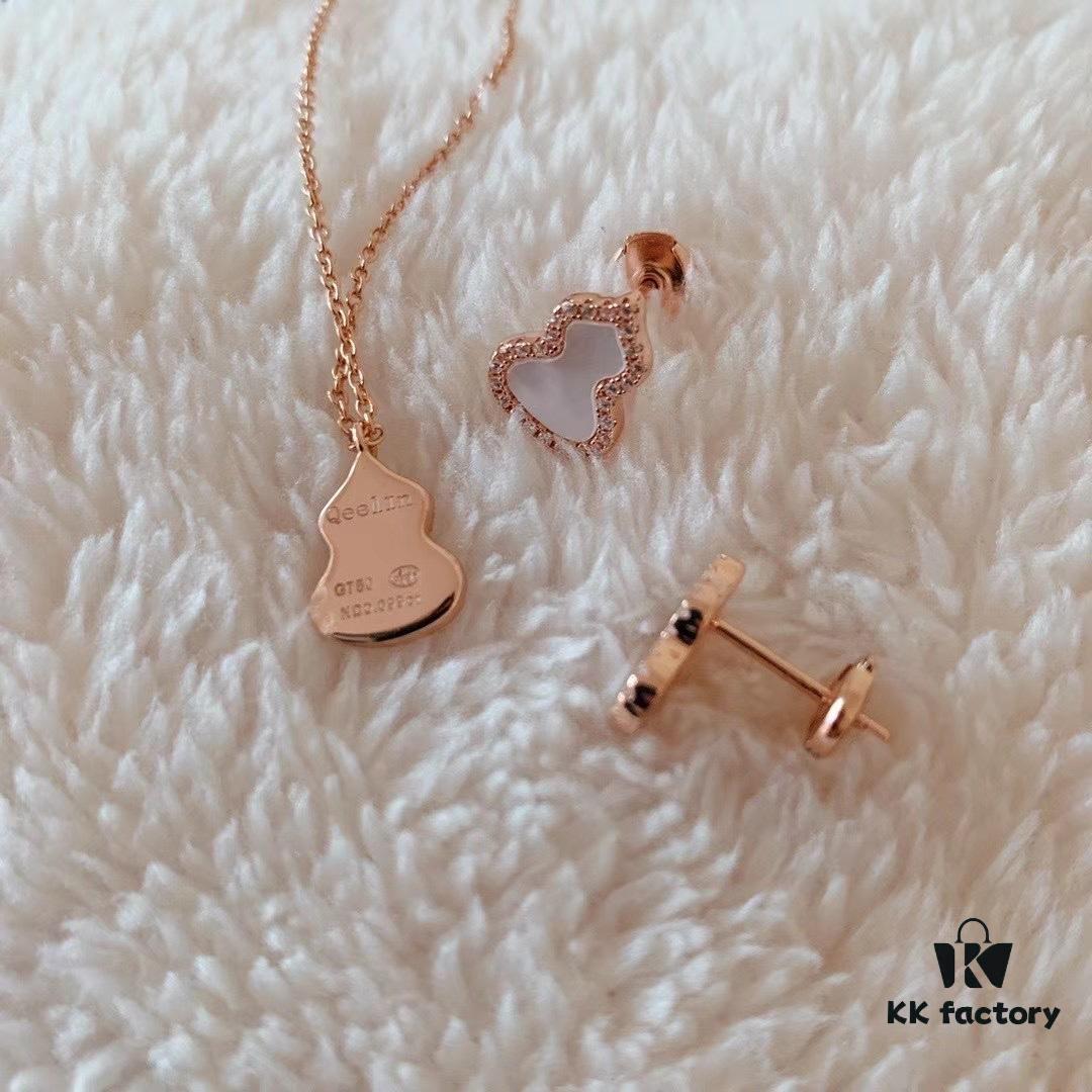 Kirin Gourd Set: Necklace + Stud Earrings = Free Shipping
