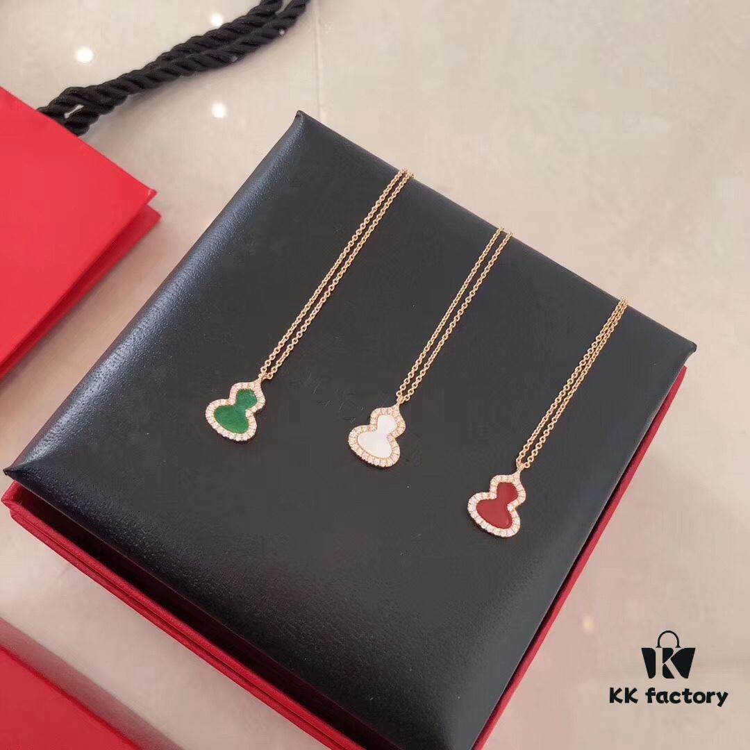 692fd7cc99f2d84055c8ab9a Qeelin Wulu Pendant Necklace – Green, White, Red Agate Pendants with Chinese Cultural Elements and Modern Design