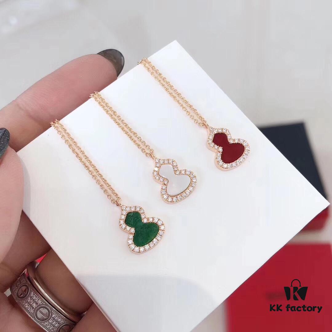 692fd7d099f2d84055c8aba0 Qeelin Wulu Pendant Necklace – Green, White, Red Agate Pendants with Chinese Cultural Elements and Modern Design