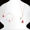 692fd80199f2d84055c8abde Kirin Gourd Pendant Necklace with Tassel - V Gold Plated 18K, Embedded with High-Carbon Brilliant Cut Diamonds and Natural Green Jade, White Agate, Red Carnelian