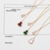 692fd80399f2d84055c8abe0 Kirin Gourd Pendant Necklace with Tassel - V Gold Plated 18K, Embedded with High-Carbon Brilliant Cut Diamonds and Natural Green Jade, White Agate, Red Carnelian