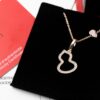692fd80999f2d84055c8abe8 Kirin Inlaid Diamond Hollow-out Gourd - Necklace