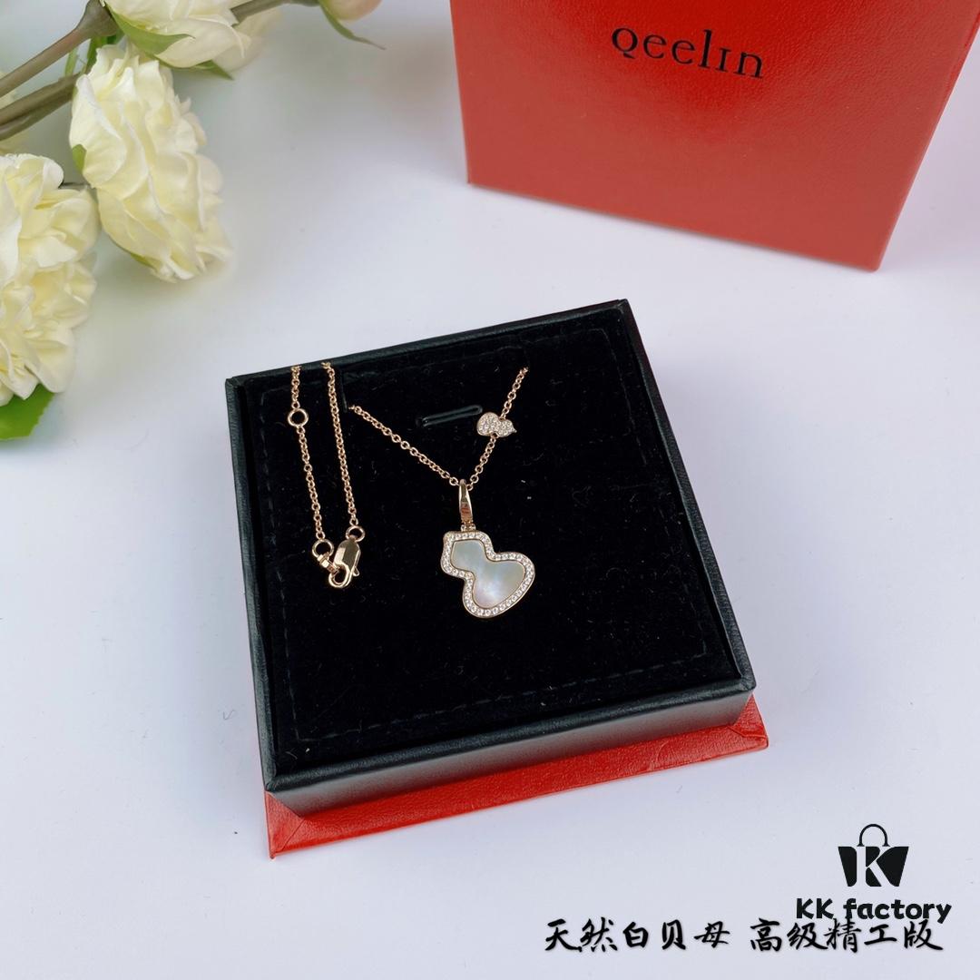 692fd80c99f2d84055c8abed Kirin Gourd Necklace, Stylish and Versatile with Thick Gold Plating, Real Gold Look, Eight-Heart Eight-Arrow High-Carbon Diamond, Small and Exquisite