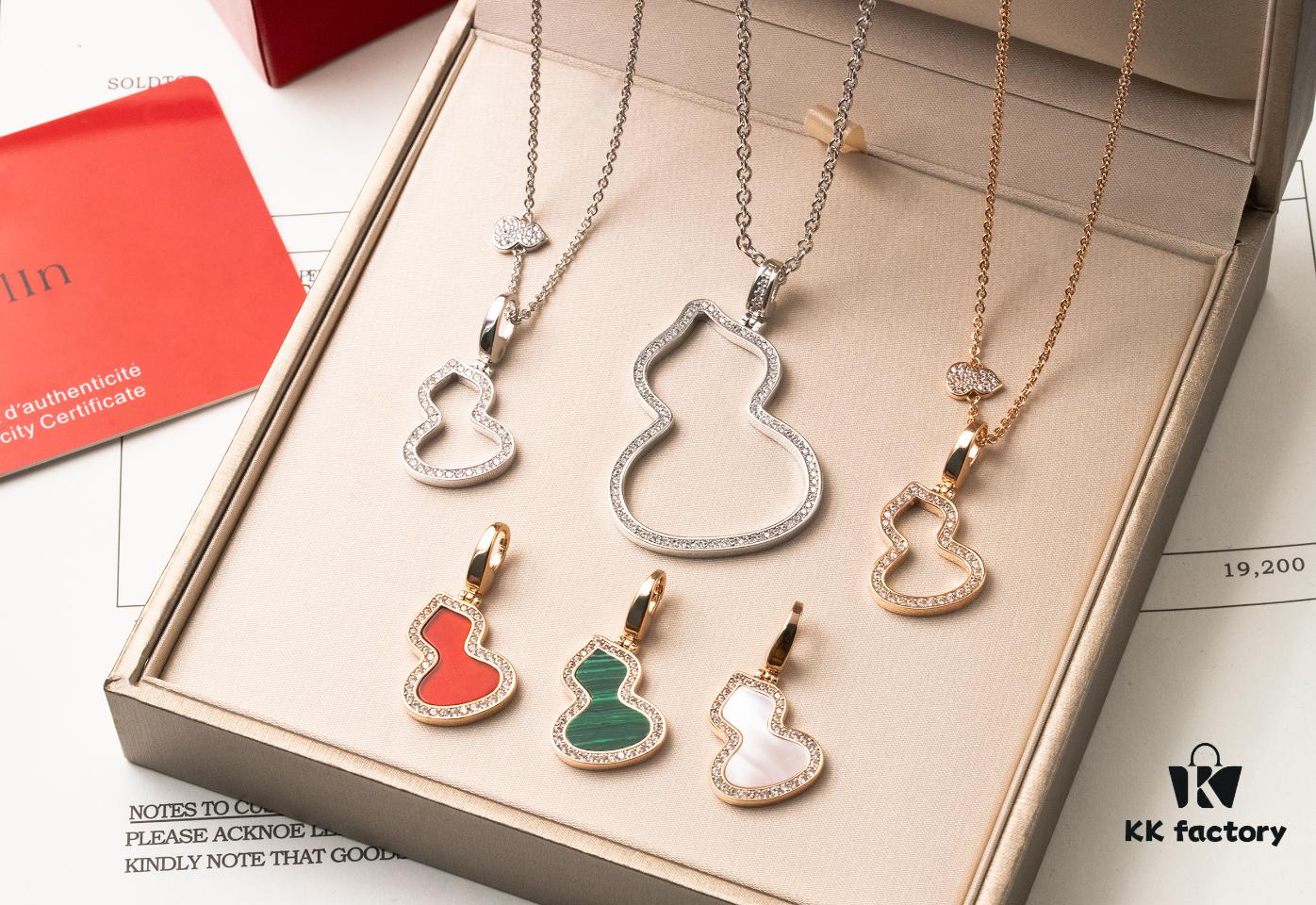 692fd80d99f2d84055c8abf2 Kirin Inlaid Diamond Hollow-out Gourd - Necklace