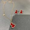 692fd81299f2d84055c8abf8 Qeelin Wulu Medium Gourd Pendant and Earrings in Red Carnelian