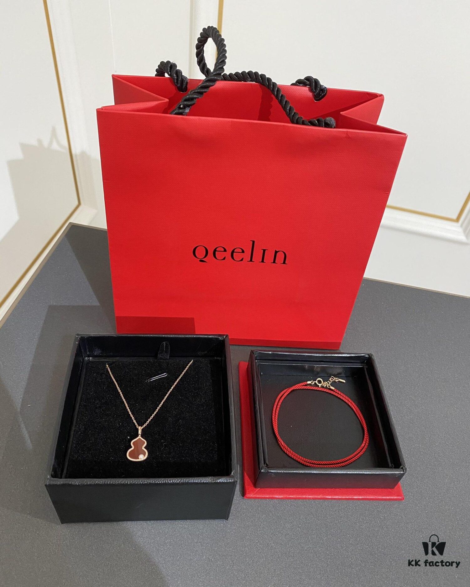 692fd82c99f2d84055c8ac22 Exceptional! Mr. Bag × Q Limited Edition Collab Necklace with Pendant and Red String